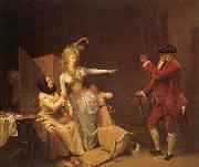 Louis-Leopold Boilly Le Vieillard jaloux painting